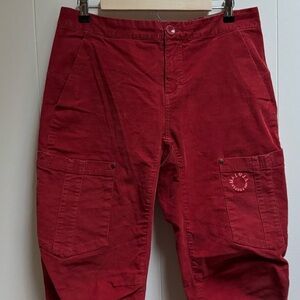 Women’s Maloja Red Corduroy Pants Size Large
